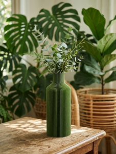 Moderne_3D_Druck_Vase_Absolut_Grün