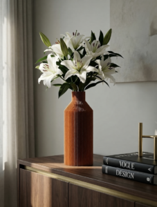Moderne_3D_Druck_Vase_Straight_Holzbraun_3